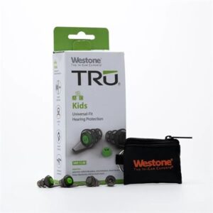 Westone TRU Kids Earplugs - NRR 12, Green Filter