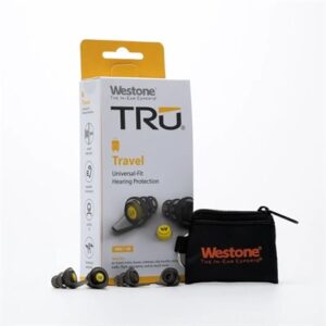 Westone TRU Travel Earplugs - NRR 7, Yellow Filter